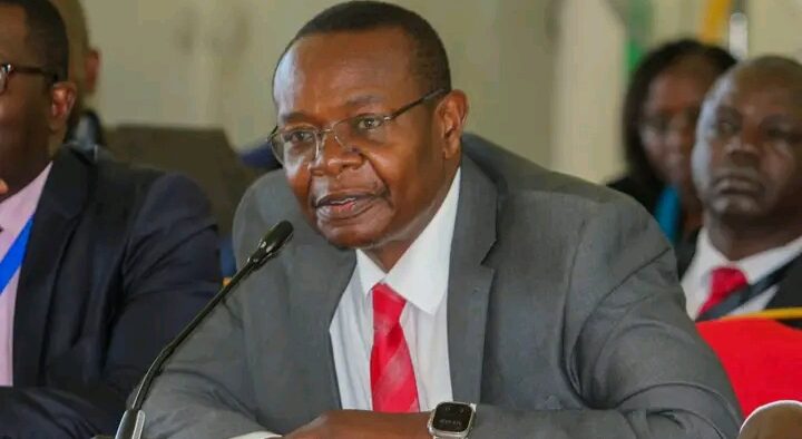 Busia Governor Dr. Paul Otuoma appearing before the Senate Standing Committee on Finance and Budget on October 8, 2025. PHOTO/Parliament.