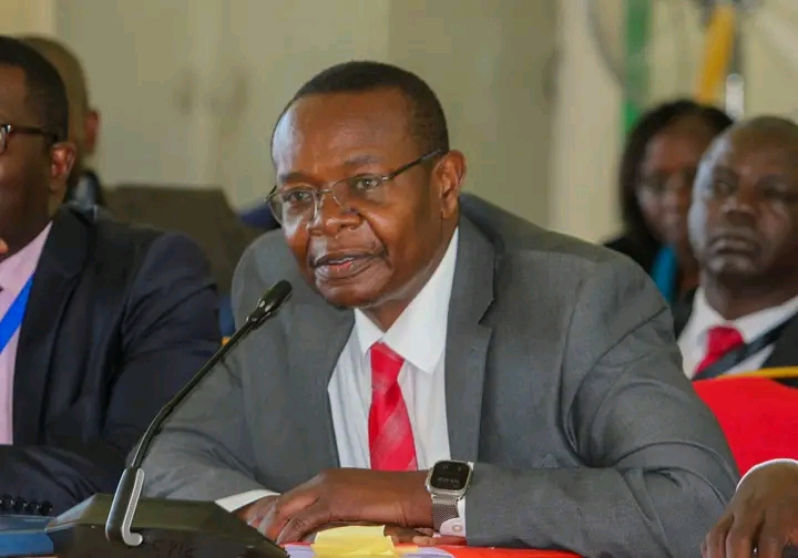 Busia Governor Dr. Paul Otuoma appearing before the Senate Standing Committee on Finance and Budget on October 8, 2025. PHOTO/Parliament.