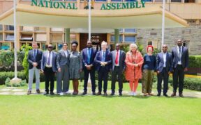 A group of Kenya and Germany MPs outside the National Assembly. PHOTO/NA