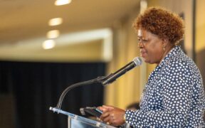 Land CS Wahome speaking at previous event. PHOTO/ Wahome X