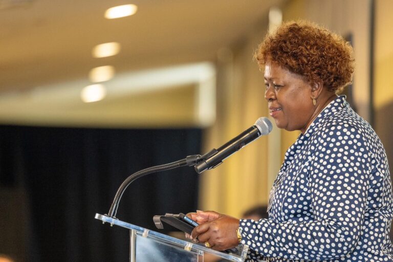 Land CS Wahome speaking at previous event. PHOTO/ Wahome X