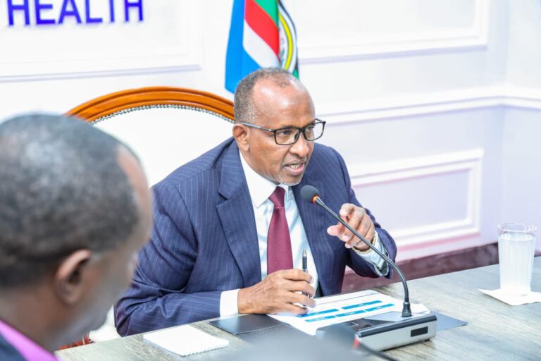 Health CS Aden Duale Chairs the meeting with FBO members to discuss about Taifa Care roll out on October 1 2025. PHOTO/ Duale X