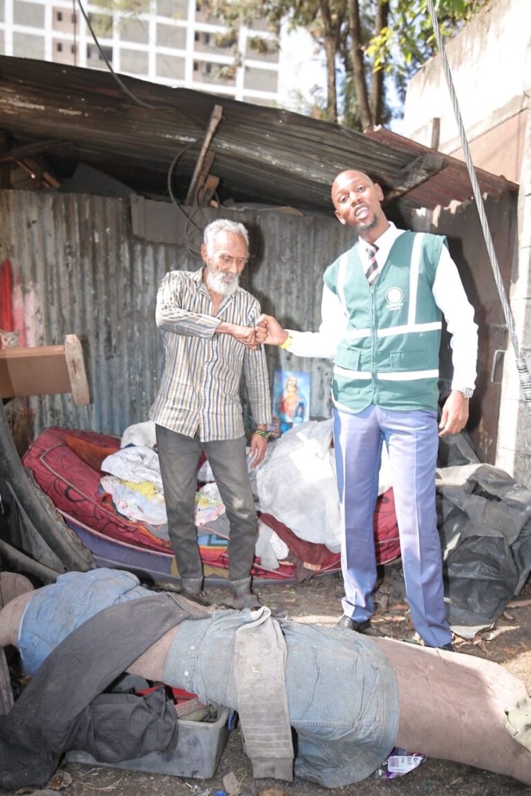 Collage of Geoffrey Mosiria and Eastleigh street man. PHOTO/ Mosiria X
