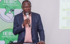 IEBC Chairperson Ethekon at previous IEBC event. PHOTO/ IEBC X