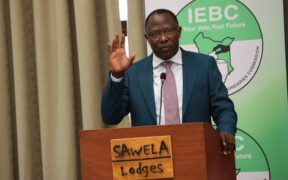 IEBC Chairperson Ethekon at previous event. PHOTO/ IEBC X