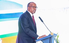 Health CS Aden Duale speaking at previous event. PHOTO/Duale X