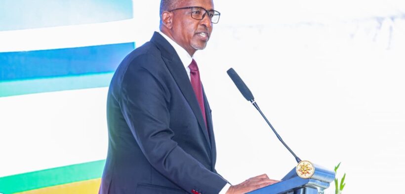 Health CS Aden Duale speaking at previous event. PHOTO/Duale X