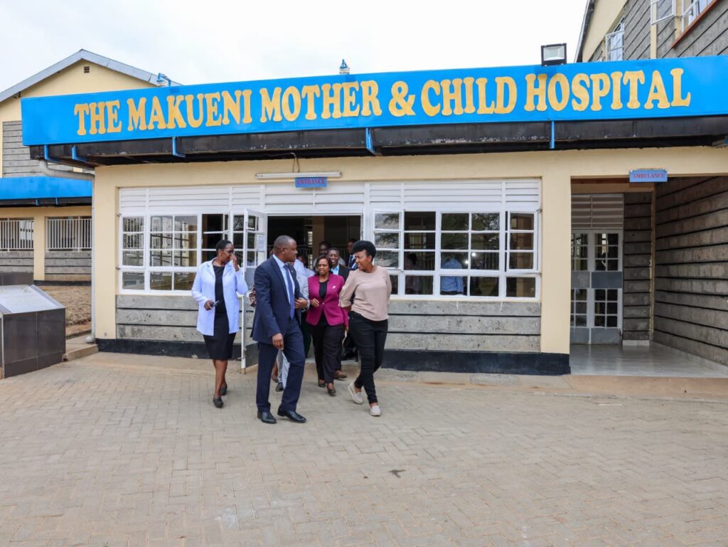 Senate Committee on Health during a tour at Makueni Child and Mother Hospital. PHOTO/Parliament.