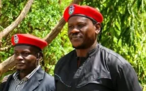 Kenyan activists Bob Njagi and Nicholas Oyoo. PHOTO/Bobi Wine X. Uganda