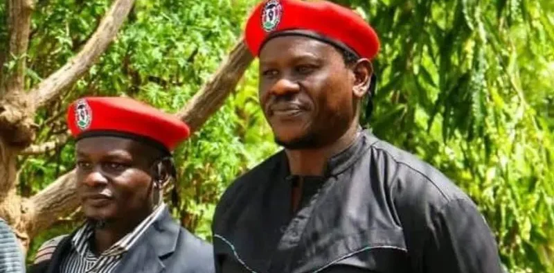 Kenyan activists Bob Njagi and Nicholas Oyoo. PHOTO/Bobi Wine X. Uganda