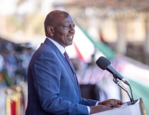 President Ruto addressing the nation in Kitui during Mashujaa celebrations PHOTO:PCS/FB