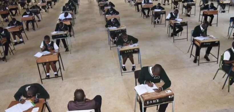 Image of candidates sitting exams. PHOTO/FILE.
