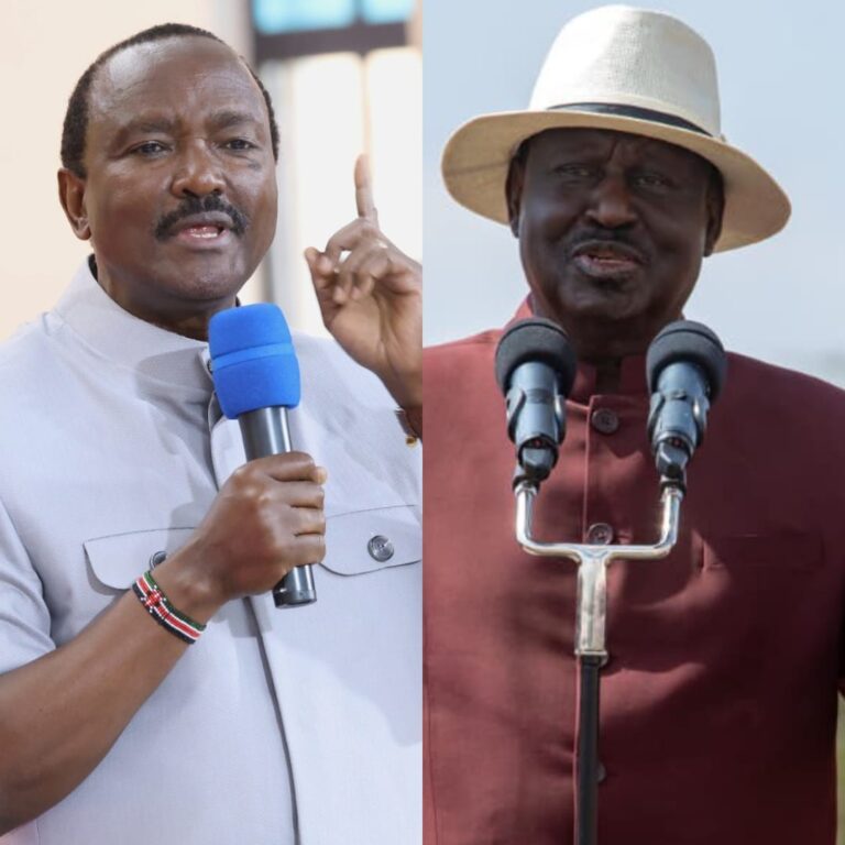 A photo collage of former Prime Minister Raila Odinga and Wiper Leader Kalonzo Musyoka. PHOTO/ODM/Wiper.