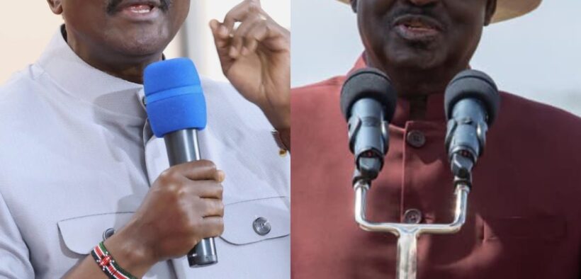 A photo collage of former Prime Minister Raila Odinga and Wiper Leader Kalonzo Musyoka. PHOTO/ODM/Wiper.