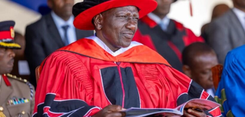 President William Ruto presides over the 59th graduation of Scott Christian University in Machakos Town on December 6, 2024. PHOTO/PCS