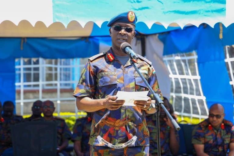 Commander Kenya Air Force, Major General Bernard Waliaula. PHOTO/KDF.