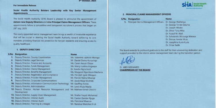 Collage of 25 newly appointed Deputy Directors and Principals. PHOTO/SHA X