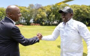President William Ruto with KANU Chairman Gideon Moi. PHOTO/Citizen X.