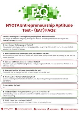 Procedure on how to complete the NYOTA EAT Test Image/NYk/X