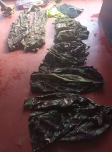 Jungle fatigues the gang posed on Image/DCI