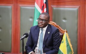 Nairobi Governor Johnson Sakaja speaking at past event. PHOTO/File