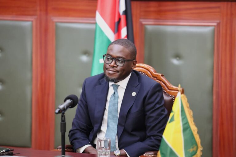 Nairobi Governor Johnson Sakaja speaking at past event. PHOTO/File