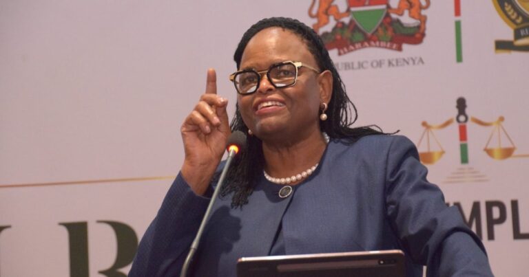 CJ Martha Koome at previous event. PHOTO/Koome X.