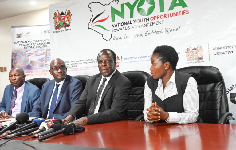 Cooperatives & MSMEs Development leadership give press statement on status of NYOTA project