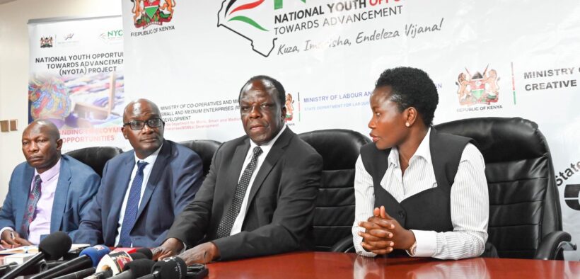 Cooperatives & MSMEs Development leadership give press statement on status of NYOTA project