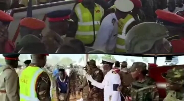 Public viewing Raila Odinga's body. PHOTO/FILE
