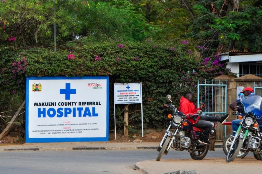Entrance to the Makueni County Referral Hospital in Kenya. PHOTO/ NMG