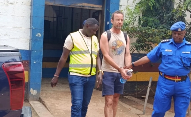 Dutch national arrested at Diani police station after spitting at police officer. PHOTO/ Citizen