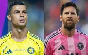 Cristiano Ronaldo and Lionel Messi. PHOTO/ Touchline Index on 𝕏.