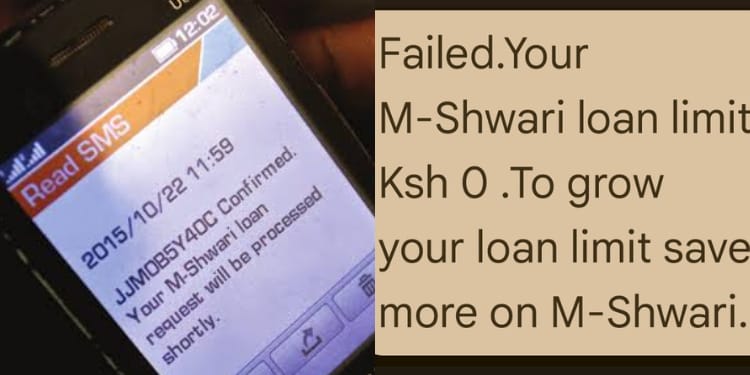 Many Kenyans are relying on M-Shwari for loans. PHOTO/fsd Kenya.