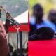 A photo collage of late former Prime Minister Raila and the casket carrying his remains before his burial on October 19, 2025. PHOTO/Raila X.
