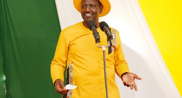 President William Ruto during the 2022 elections campaigns. PHOTO/UDA. ODM