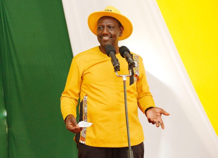 President William Ruto during the 2022 elections campaigns. PHOTO/UDA. ODM
