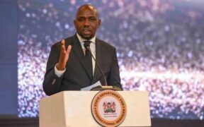 Interior CS Kipchumba Murkomen speaking during a past event. PHOTO/Murkomen FB