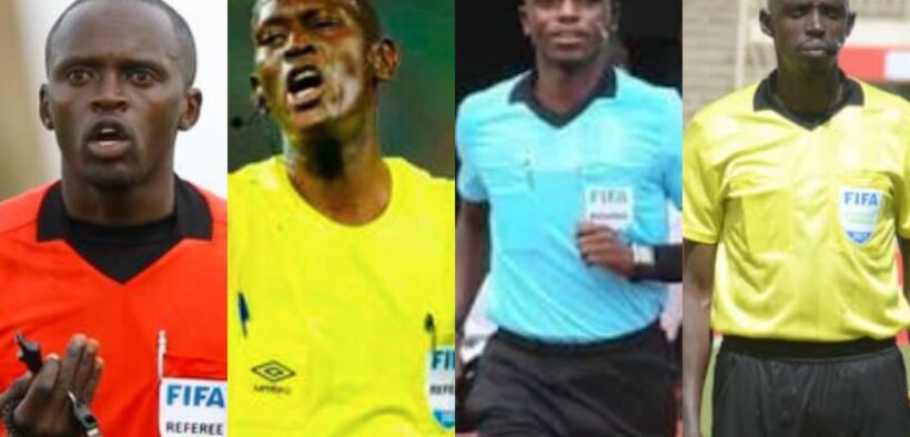 Four Kenyan officials who will take part in AFCON 2025. PHOTO/Courtesy.