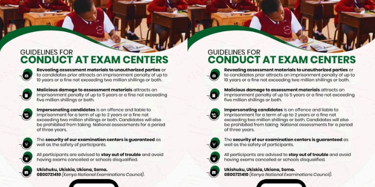 Ministry of Interior publishes guidelines for conduct at exam centers. PHOTO/Ministry of Interior.