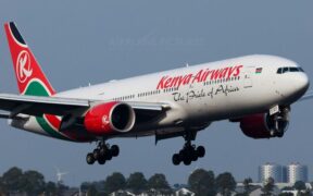 Kenya Airways Plane at the JKIA Image/FB