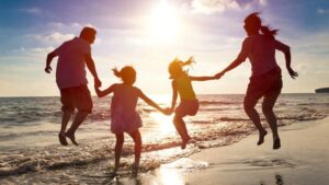 Family Enjoying Themselves at The Shores. PHOTO/ Courtesy. 