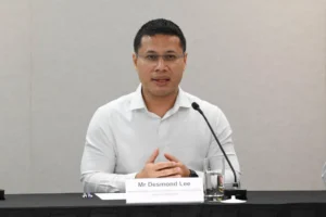 Minister of Education of Singapore Desmond Lee speaking at previous event PHOTO/CNBC