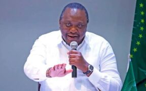 Uhuru Kenyatta at past event. PHOTO/NA