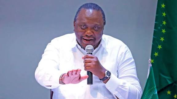 Uhuru Kenyatta at past event. PHOTO/NA