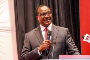 Education CS Julius Ogamba speaking at past event. PHOTO/ Education News