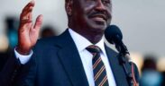 Raila Odinga speaking at past event. PHOTO/ NA