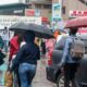 Nairobi residents walking in the rain. PHOTO/FILE