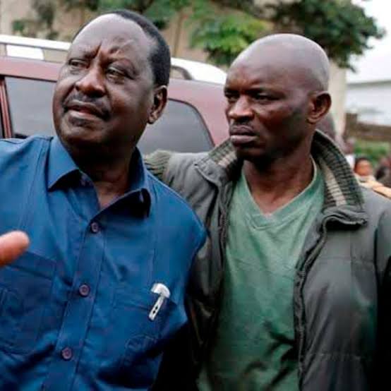 Maurice Ogeta and Raila Odinga at past event. PHOTO/NA