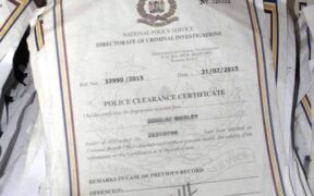 A sample of Police Clearance Certificate for illustration purposes. PHOTO/Nation Africa
